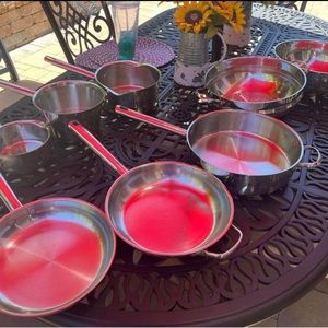 8 PC Wolfgang Puck Bistro Collection Stainless Cookware